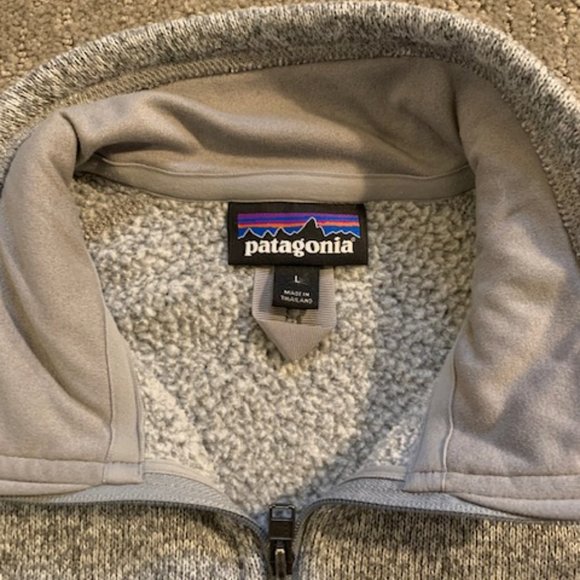 Patagonia Better Sweater 1/4 Zip Heather Gray Women's Large Pullover Fleece - Picture 2 of 4